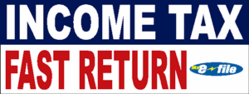Pre-designed Income Tax Banners from DPS Banners